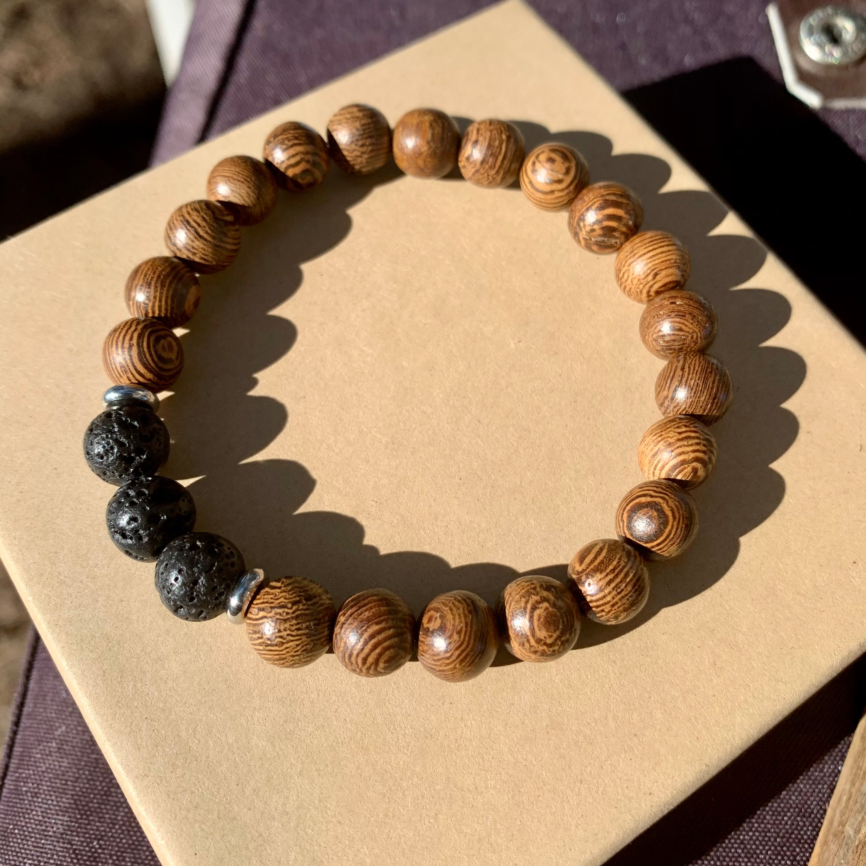 Wooden Earth Bracelet